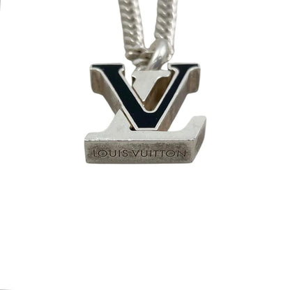 Louis Vuitton Pendant LV Spike Logo Silver Black — view 5