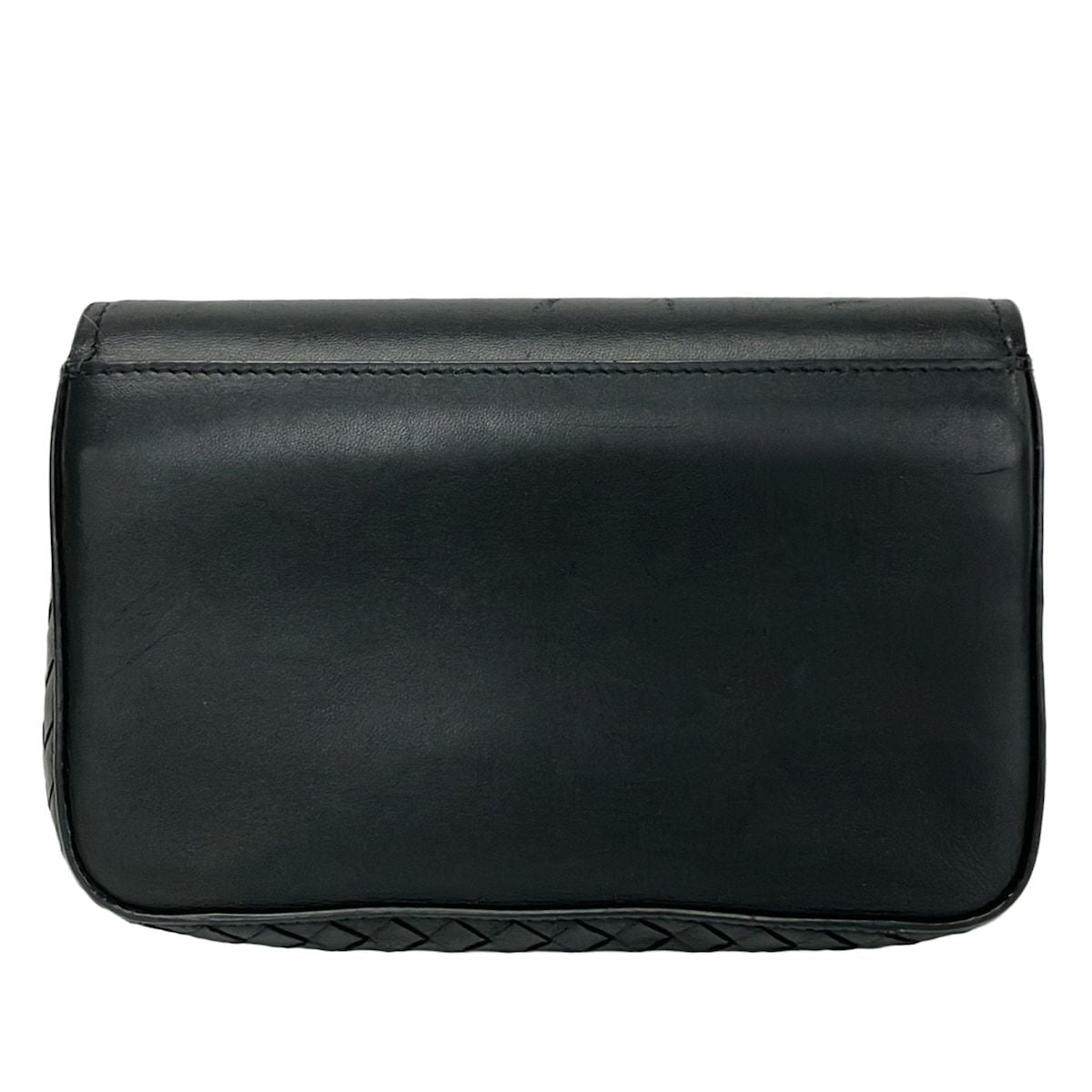 Bottega Veneta Wallet Black Blanc Chain Removable Leather — view 2