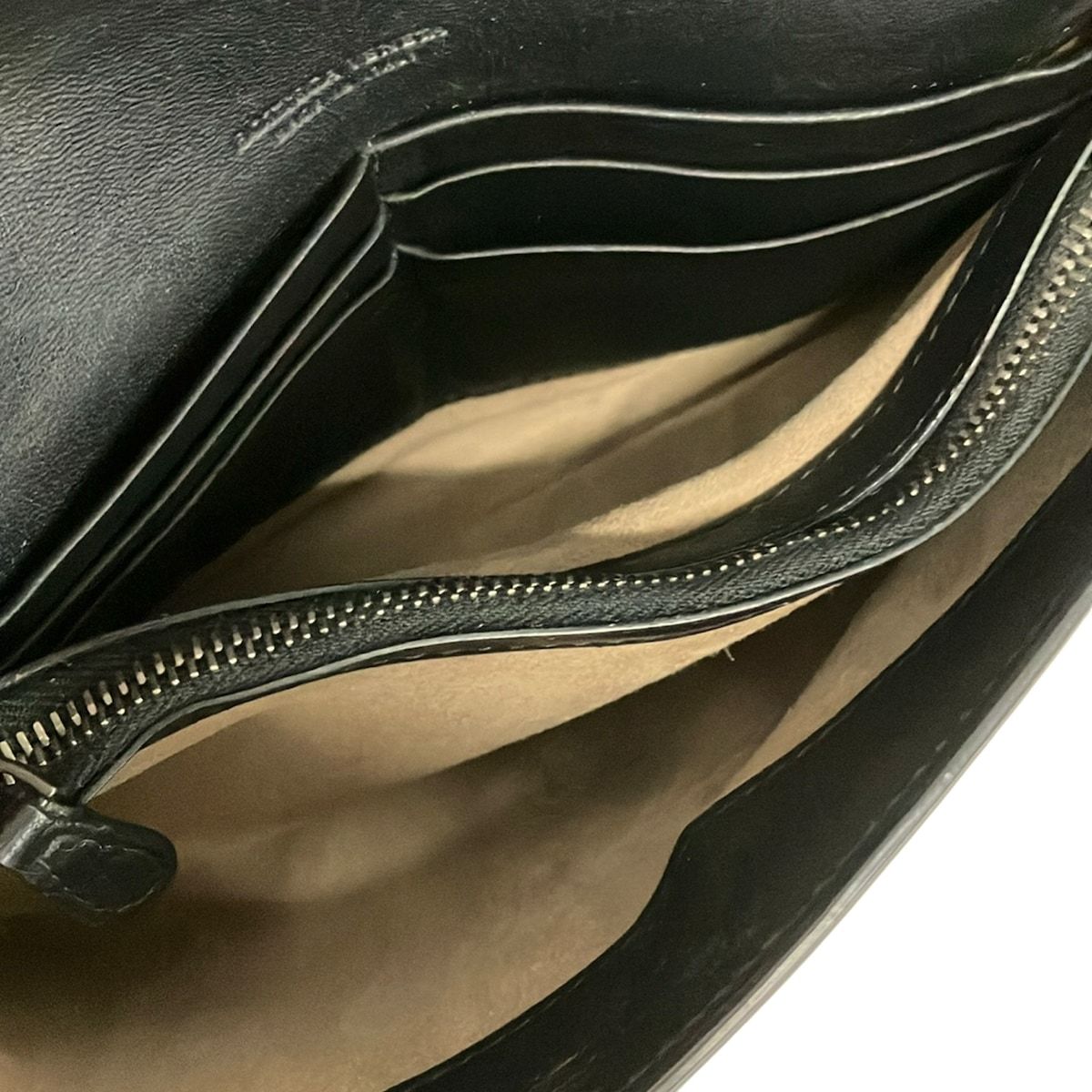 Bottega Veneta Wallet Black Blanc Chain Removable Leather — view 3