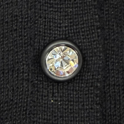 Louis Vuitton Cashmere Silk Blend Bijou Button LV Long Sleeve Knit Sweater — view 6