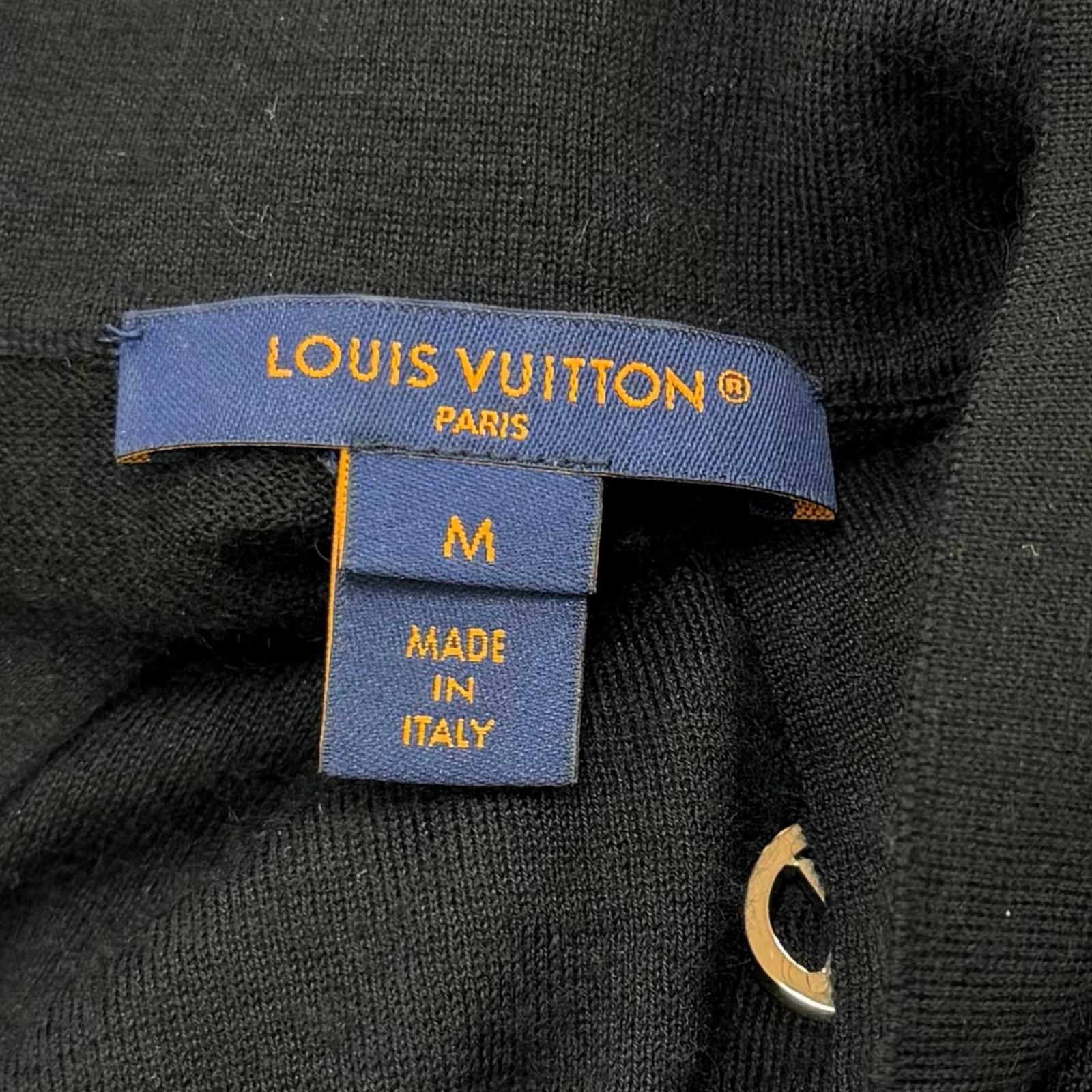 Louis Vuitton Cashmere Silk Blend Bijou Button LV Long Sleeve Knit Sweater — view 8