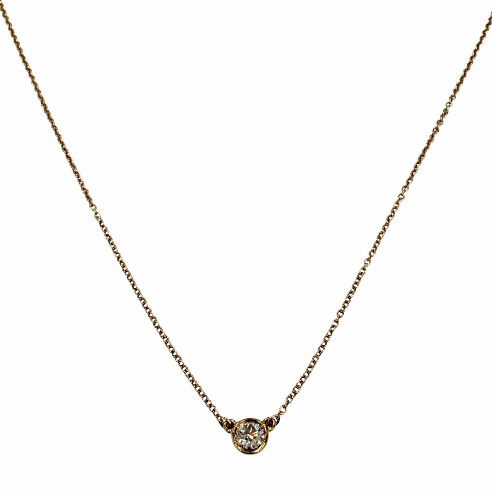 Tiffany & Co by the Yard Elsa Peretti 18k Gold Diamond Frame Diameter 4.73 mm