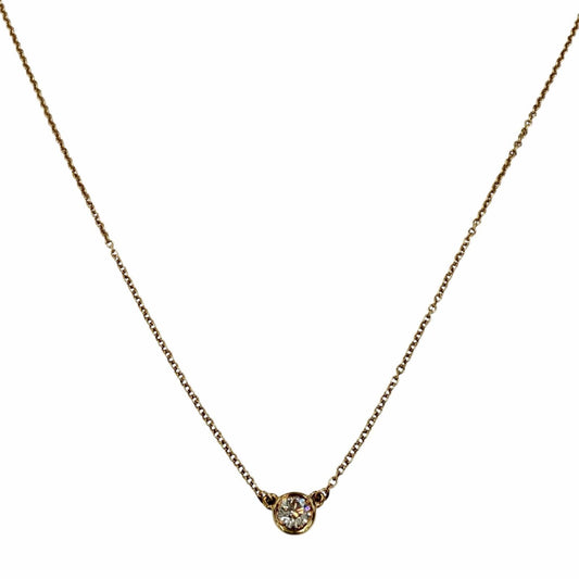 Tiffany & Co by the Yard Elsa Peretti 18k Gold Diamond Frame Diameter 4.73 mm
