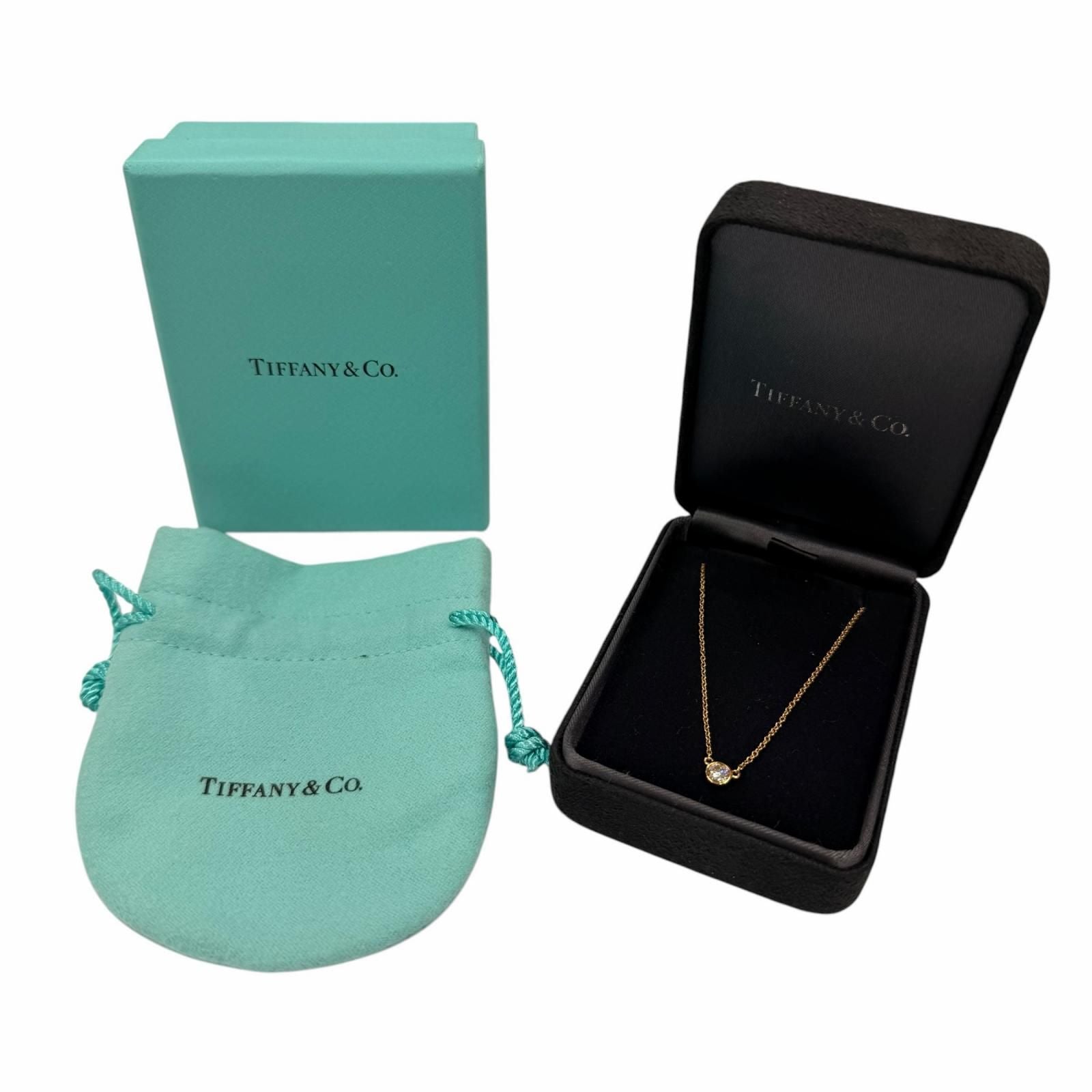 Tiffany & Co by the Yard Elsa Peretti 18k Gold Diamond Frame Diameter 4.73 mm — view 2