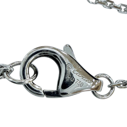 Cartier Damier XS 18k White Gold Diamond Necklace White — view 8