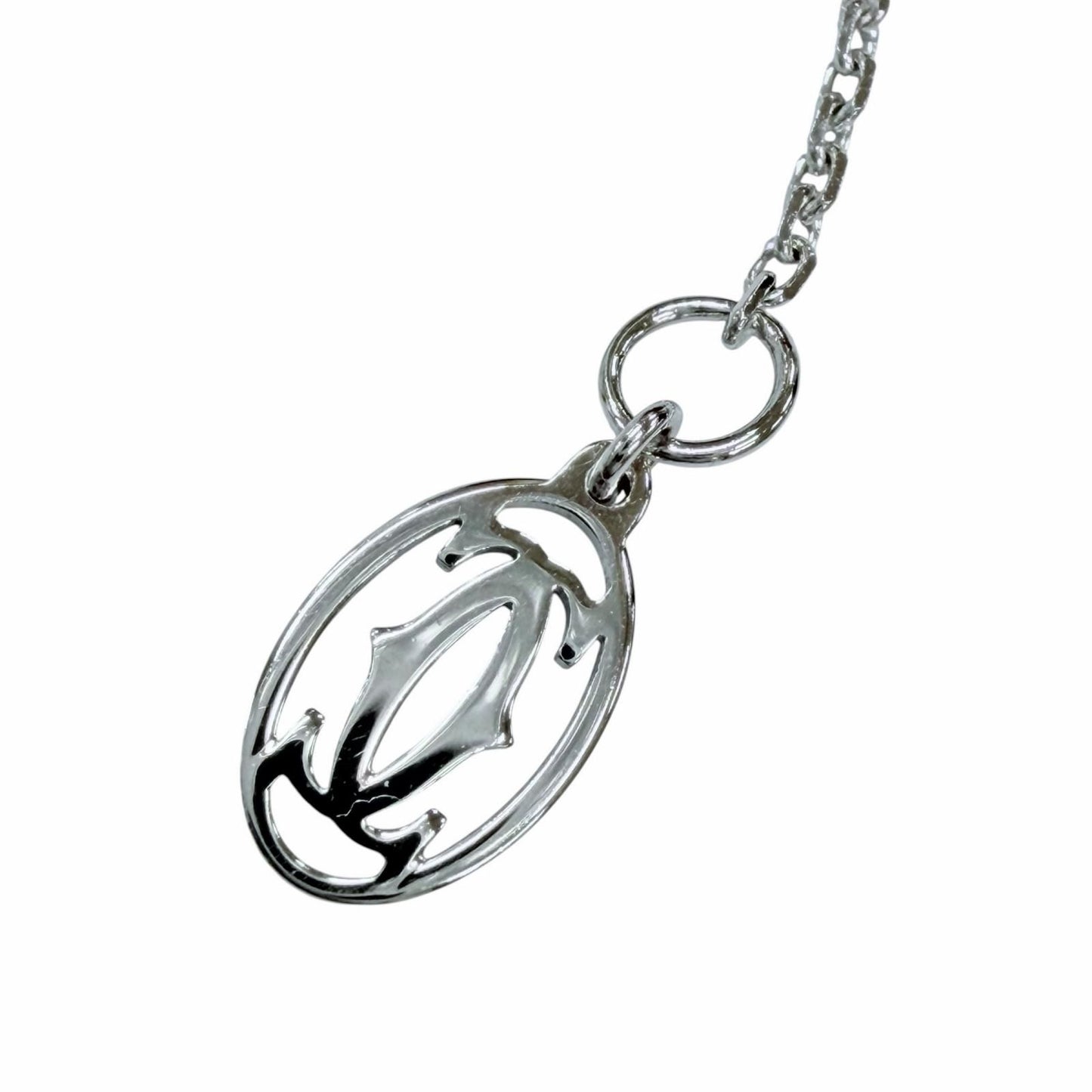 Cartier Damier XS 18k White Gold Diamond Necklace White — view 6