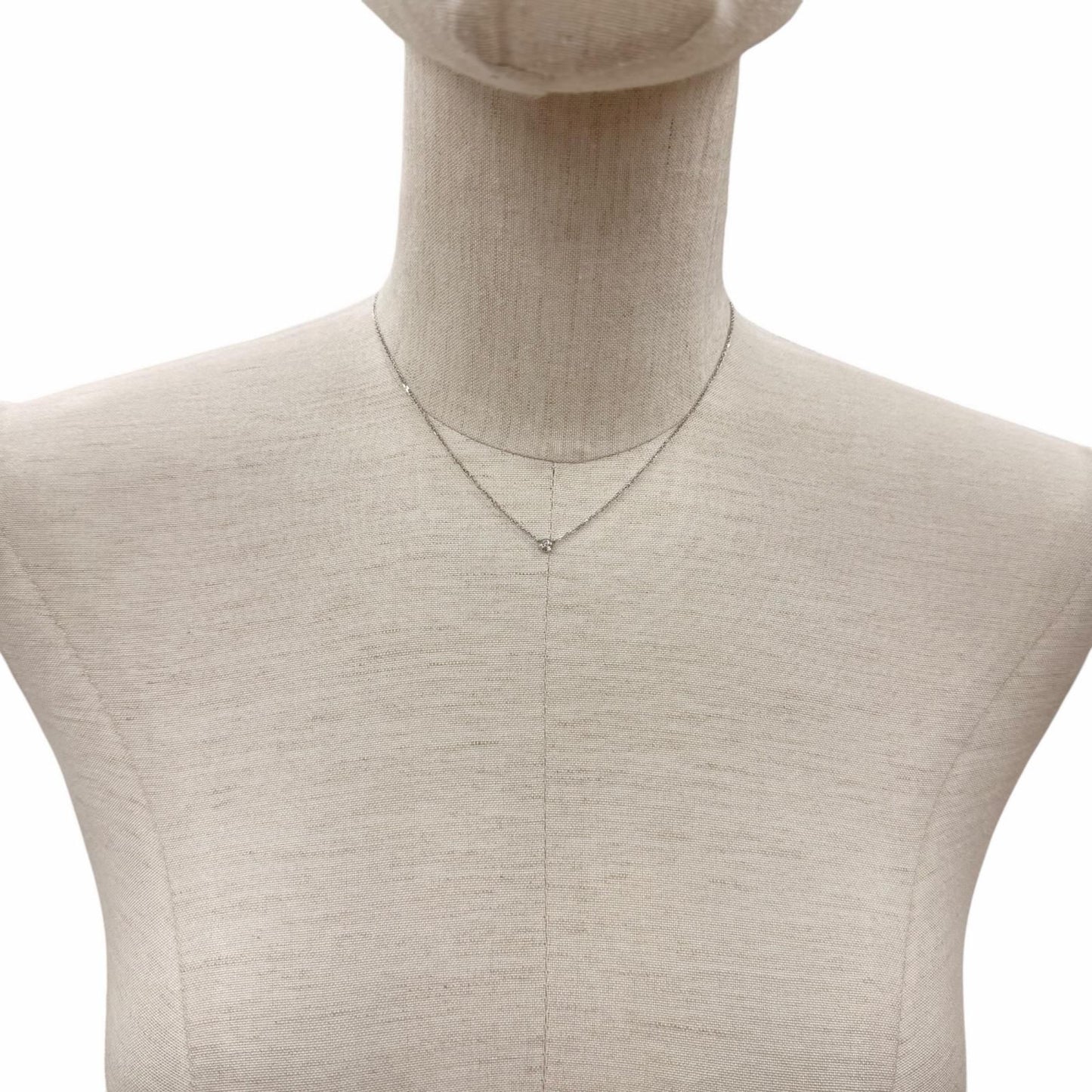 Cartier Damier XS 18k White Gold Diamond Necklace White — view 3