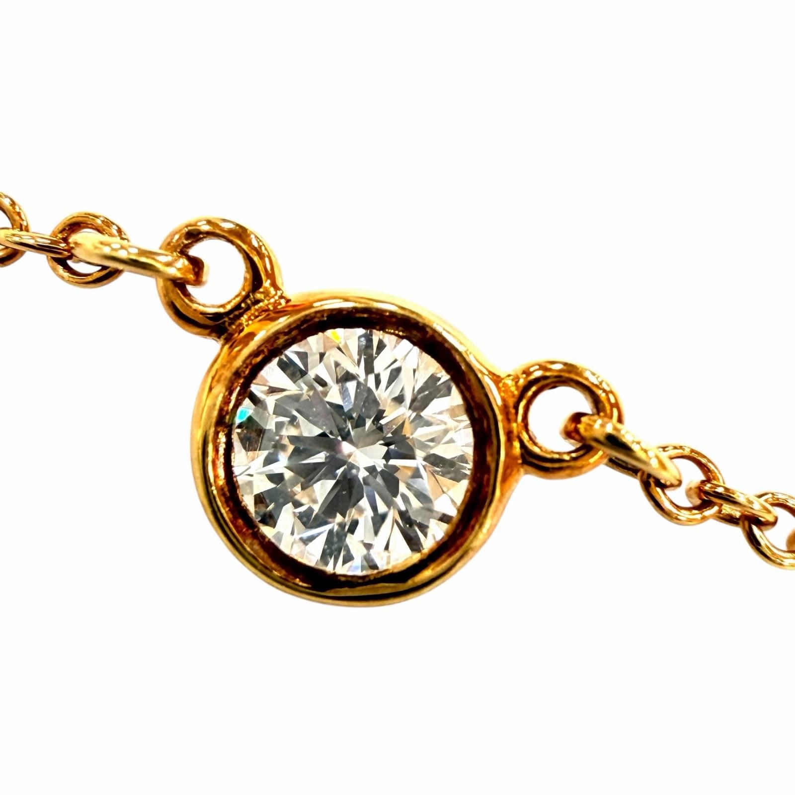 Tiffany & Co by the Yard Elsa Peretti 18k Gold Diamond Frame Diameter 4.35 mm — view 6