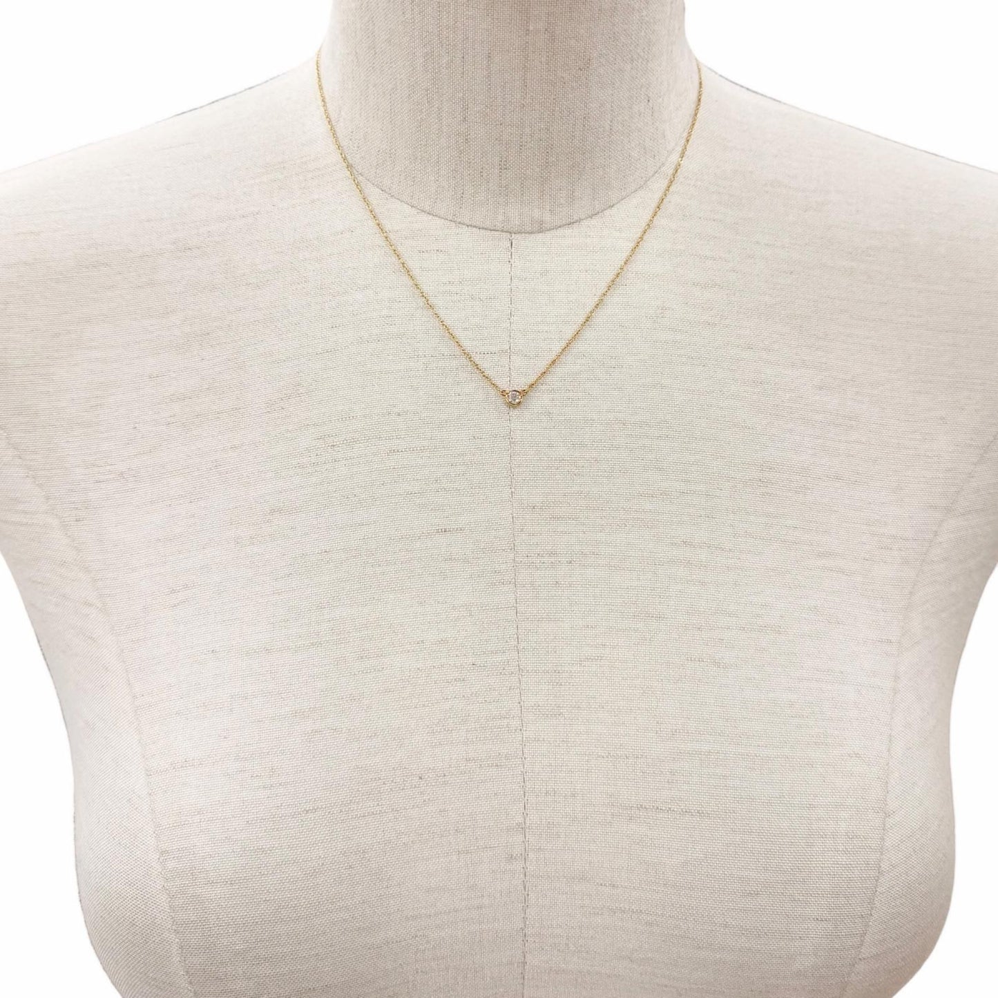 Tiffany & Co by the Yard Elsa Peretti 18k Gold Diamond Frame Diameter 4.35 mm — view 2