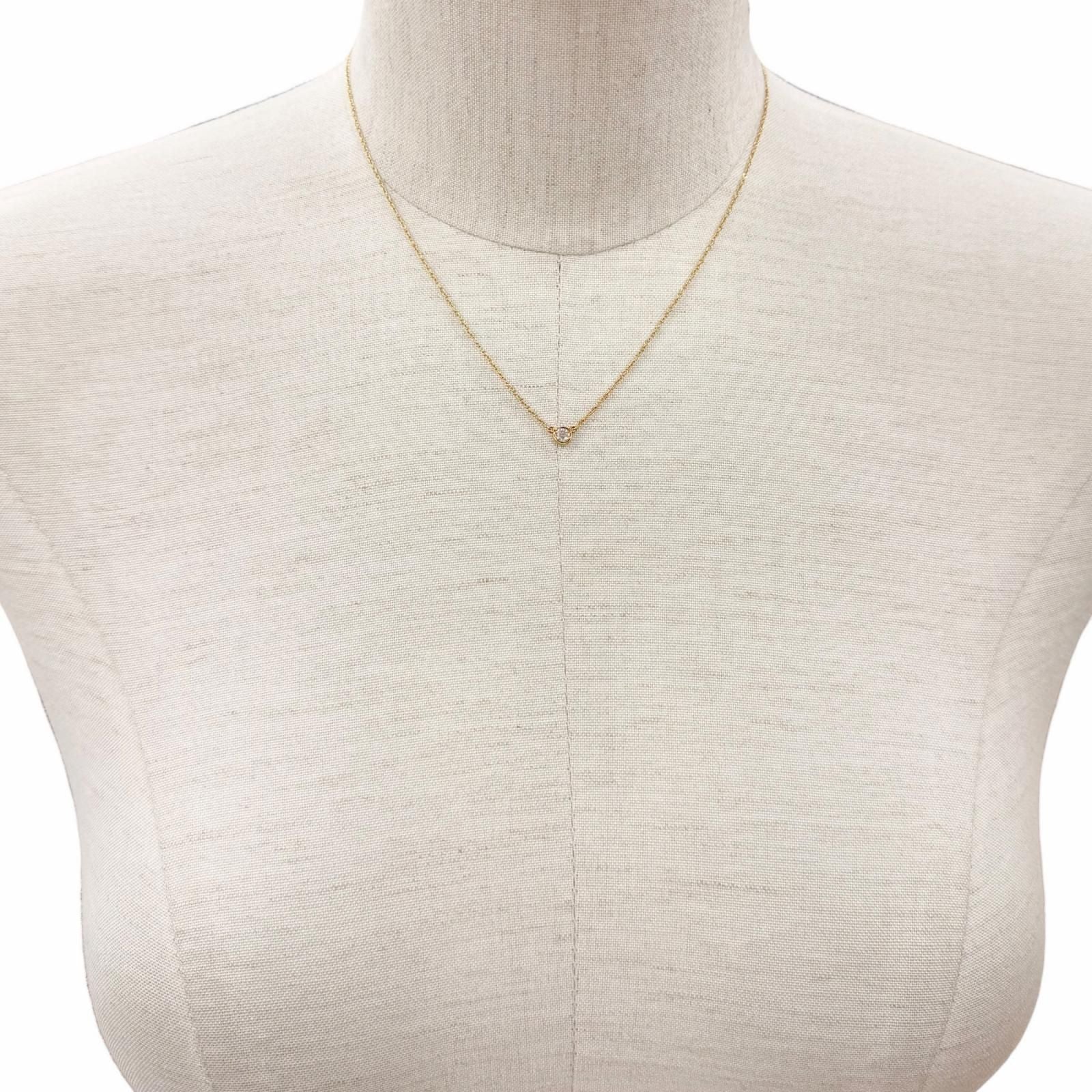 Tiffany & Co by the Yard Elsa Peretti 18k Gold Diamond Frame Diameter 4.35 mm — view 2