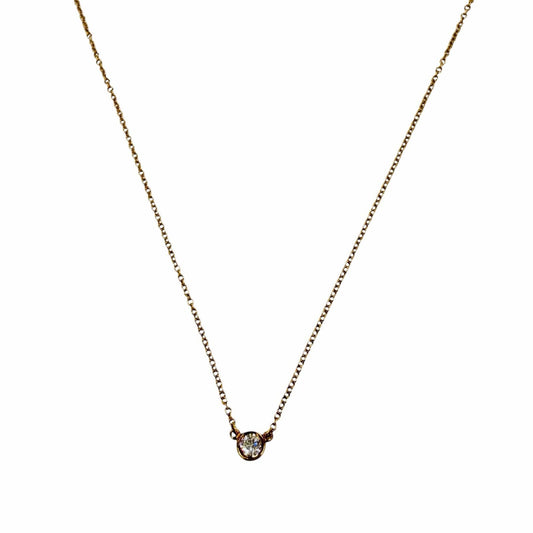Tiffany & Co by the Yard Elsa Peretti 18k Gold Diamond Frame Diameter 4.35 mm