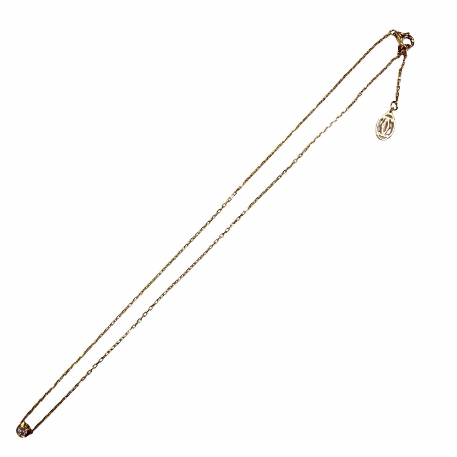 Cartier Damier SM Small Diamond Necklace Yellow Gold — view 3