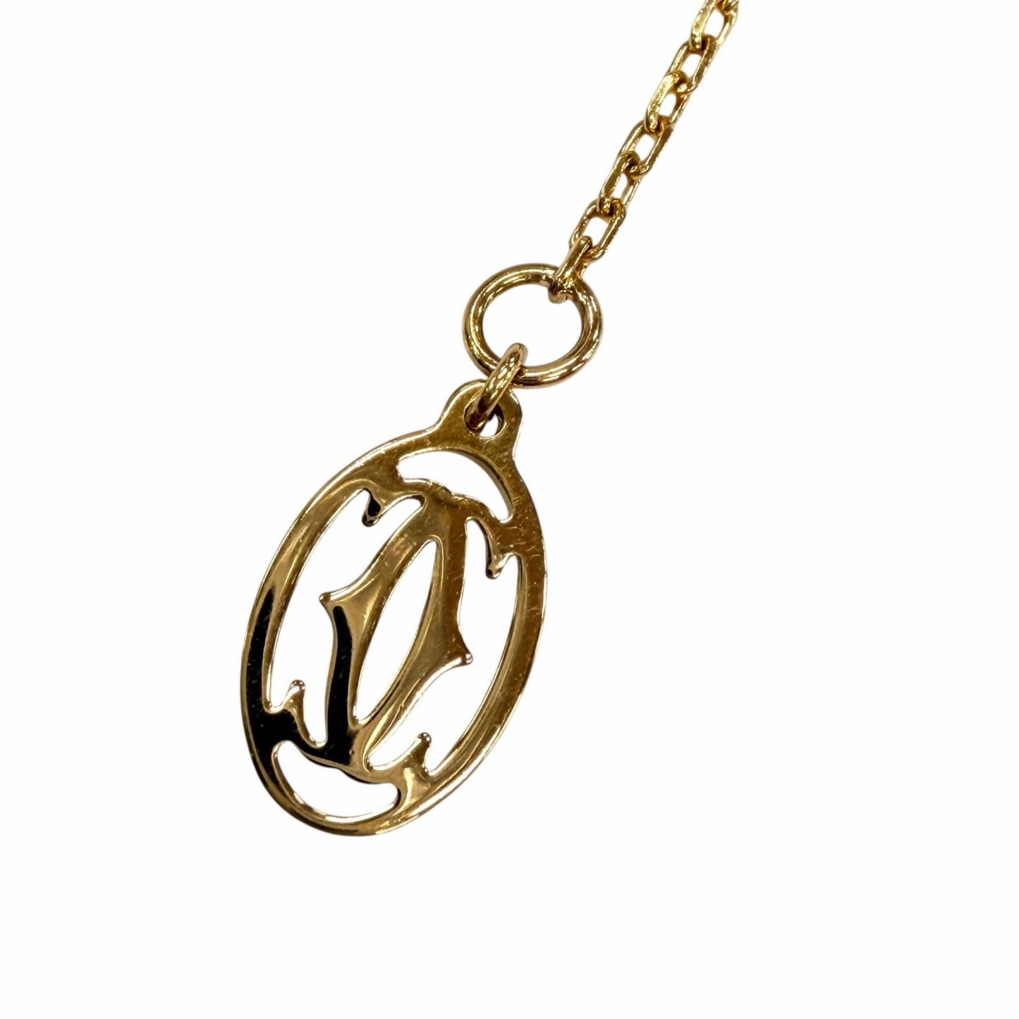 Cartier Damier SM Small Diamond Necklace Yellow Gold — view 6