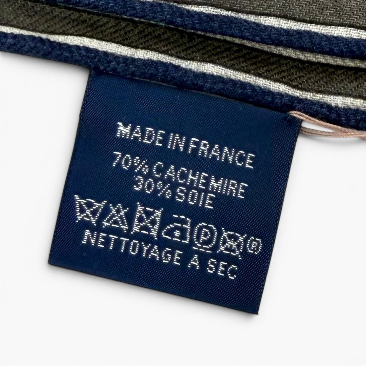Hermes Rectangle Brides ET Gray Bridle and Charm Cashmere Silk Blend Shawl — view 9