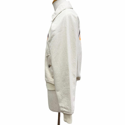 Dior Denim Tears Homme Logo Embroidery Twill Zip Jacket Ivory 46 — view 5