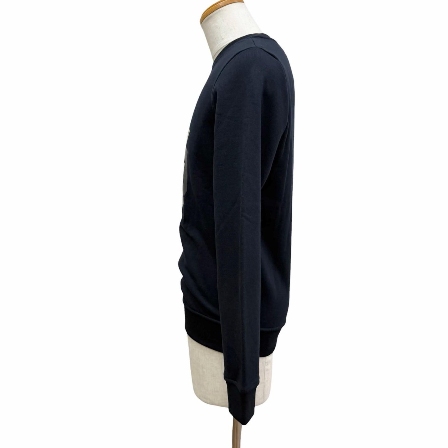 Hermes Chevaux en Symetrie Lambskin Patch Sweatshirt Shirt Navy — view 4