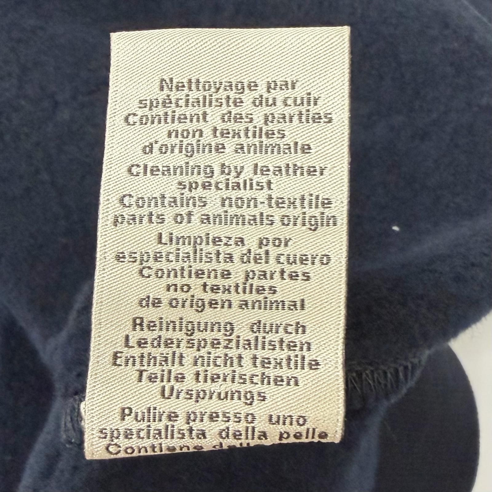 Hermes Chevaux en Symetrie Lambskin Patch Sweatshirt Shirt Navy — view 8