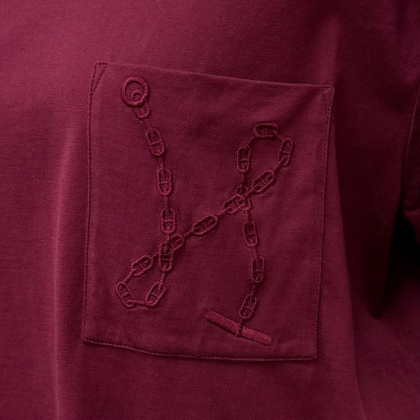 Hermes Cotton 100% with Pocket Chaine D'ancre Short Sleeve T-Shirt Dress — view 5