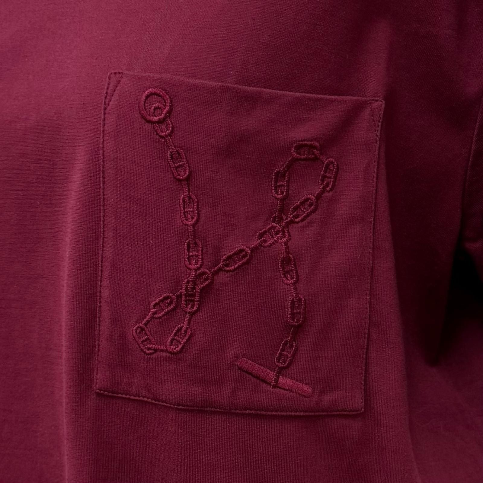 Hermes Cotton 100% with Pocket Chaine D'ancre Short Sleeve T-Shirt Dress — view 5