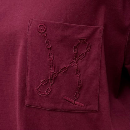 Hermes Cotton 100% with Pocket Chaine D'ancre Short Sleeve T-Shirt Dress — view 5