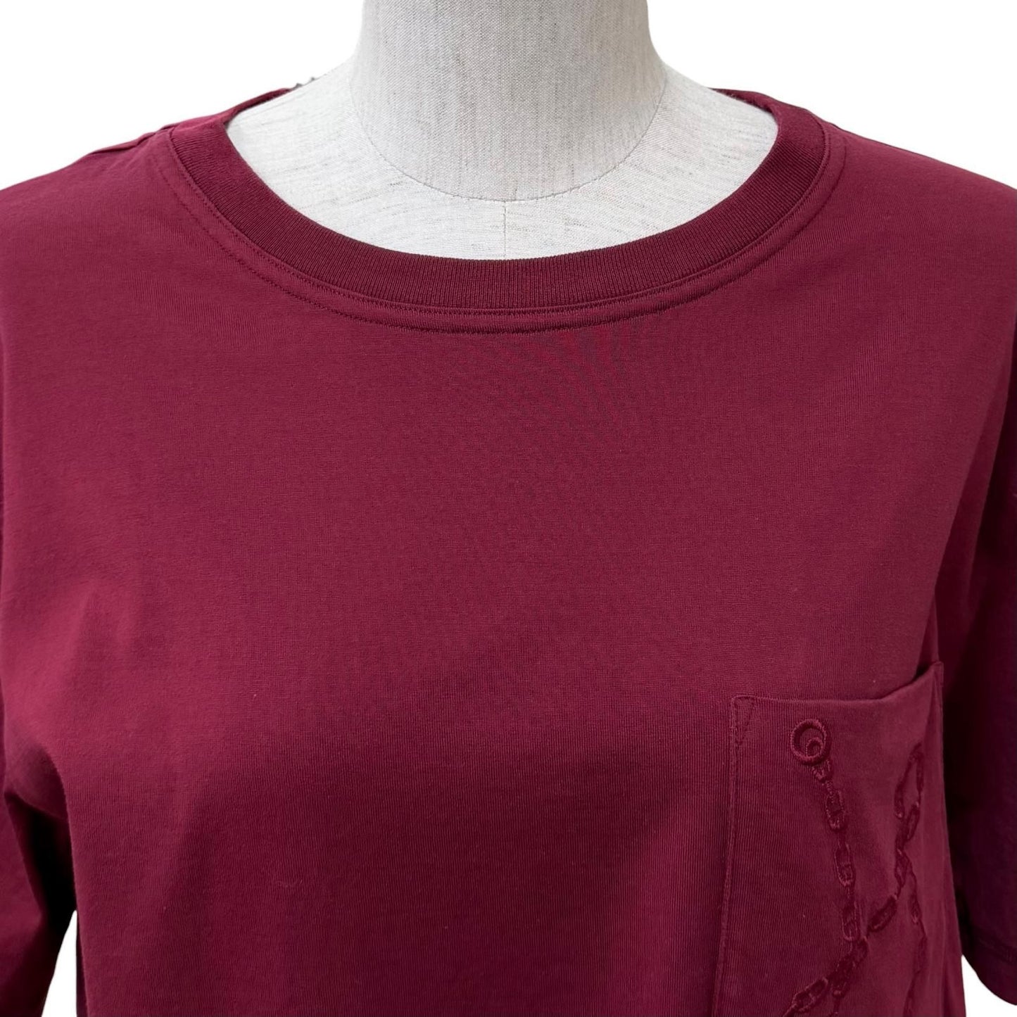 Hermes Cotton 100% with Pocket Chaine D'ancre Short Sleeve T-Shirt Dress — view 4