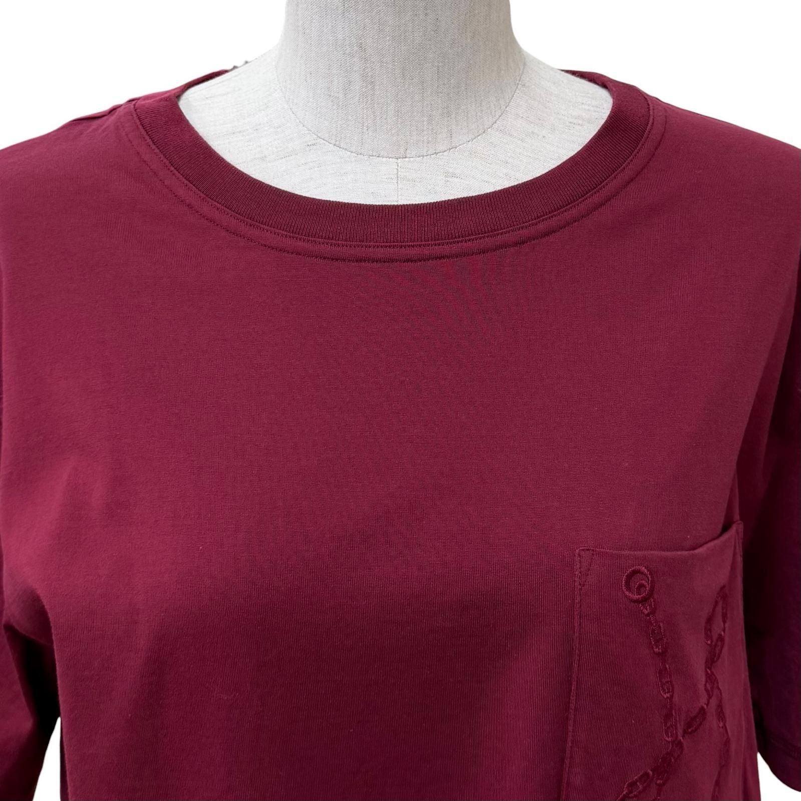 Hermes Cotton 100% with Pocket Chaine D'ancre Short Sleeve T-Shirt Dress — view 4
