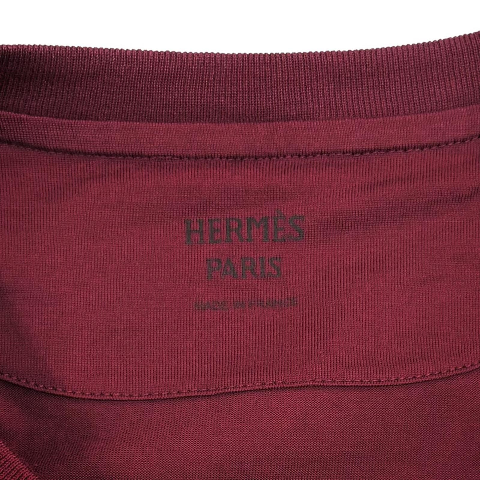 Hermes Cotton 100% with Pocket Chaine D'ancre Short Sleeve T-Shirt Dress — view 6
