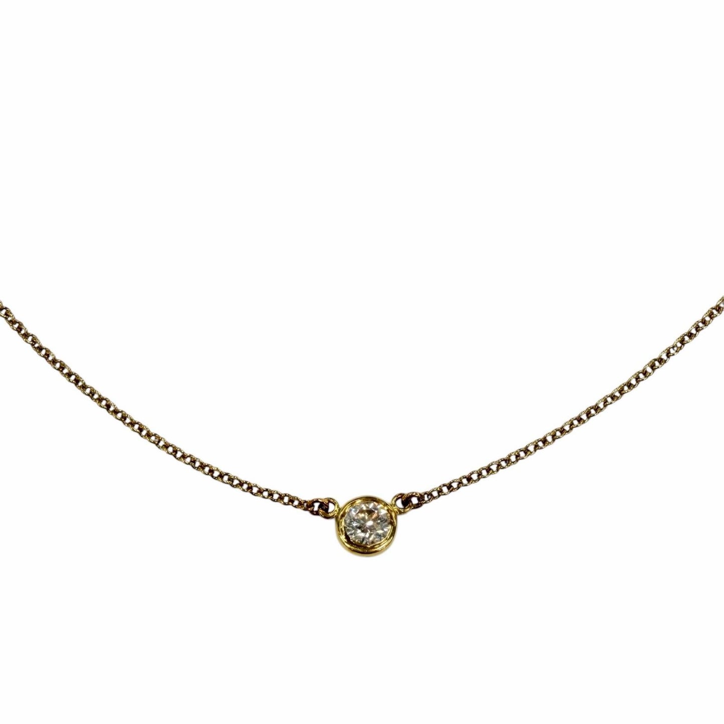 Tiffany & Co by the Yard 18k Gold Diamond Frame Diameter 4.45 mm Purchased