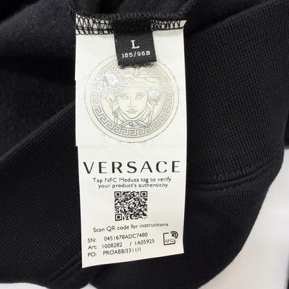 Versace Cotton 100% Medusa Arm Logo Print Long Sleeve Sweatshirt Shirt Black — view 7