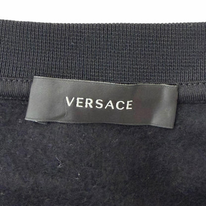 Versace Cotton 100% Medusa Arm Logo Print Long Sleeve Sweatshirt Shirt Black — view 6