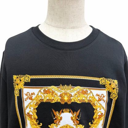 Versace Cotton 100% Medusa Arm Logo Print Long Sleeve Sweatshirt Shirt Black — view 2