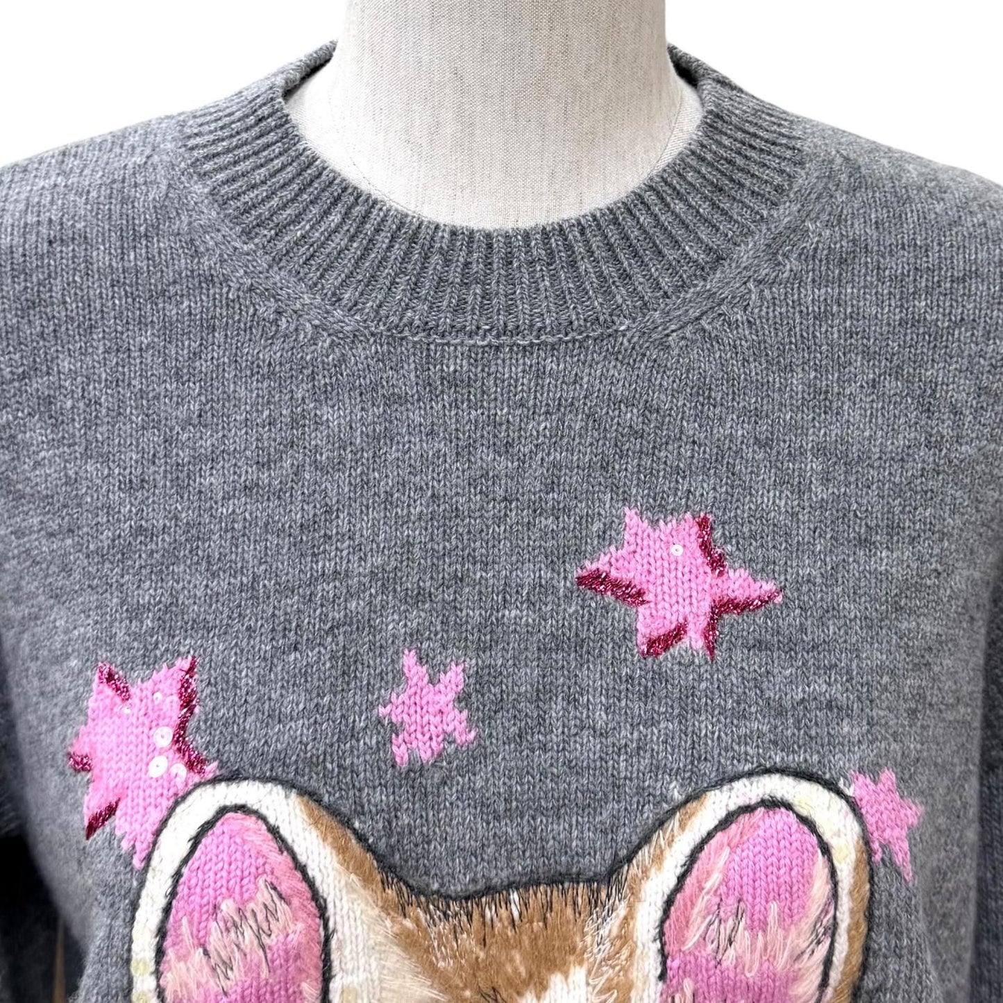 Gucci Yuko Higuchi Wool Emi Suzuki Worn Sweater Gray — view 4