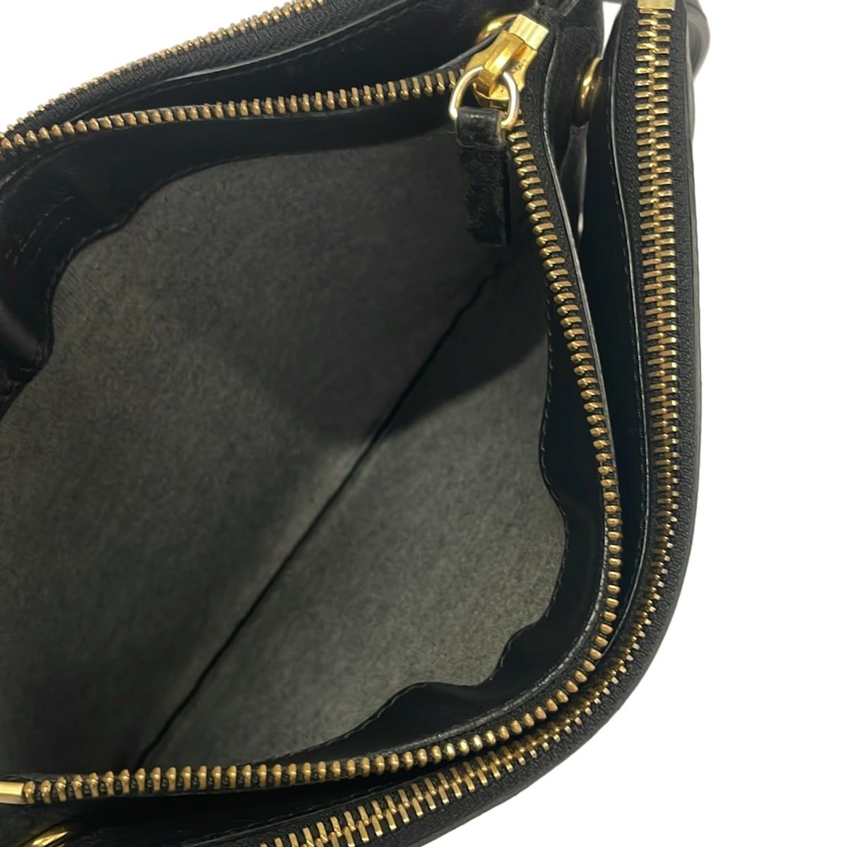 Celine Shoulder Bag Trio Large Black Leather — view 7