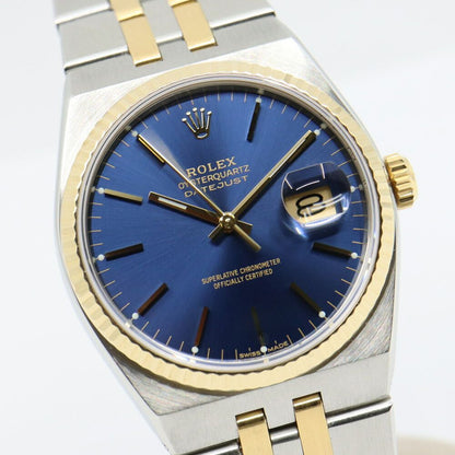 Rolex Oyster Quartz Datejust Blue Watch — view 3