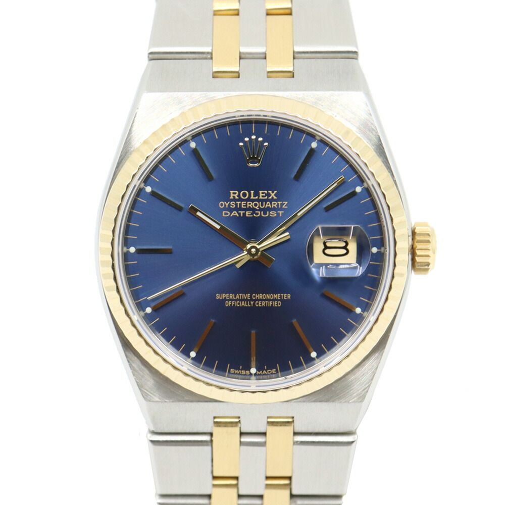 Rolex Oyster Quartz Datejust Blue Watch