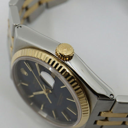Rolex Oyster Quartz Datejust Blue Watch — view 4