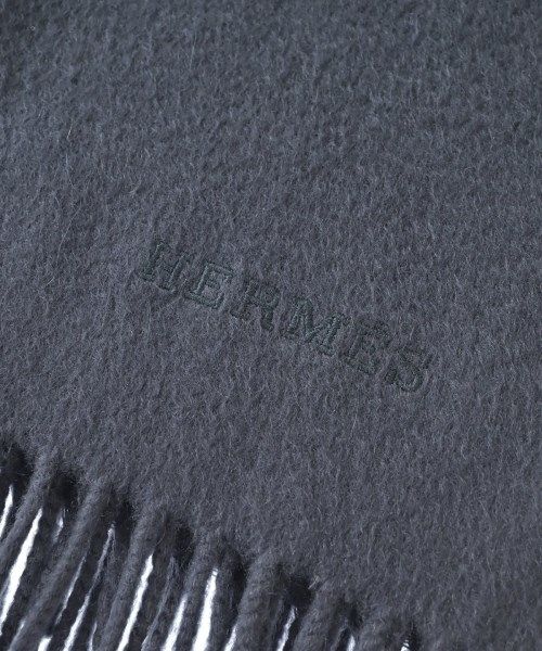 Hermes Bandana Scarf Gray — view 5