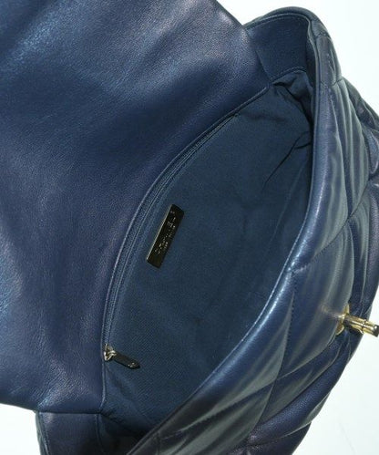 Chanel Shoulder Bag Navy — view 4