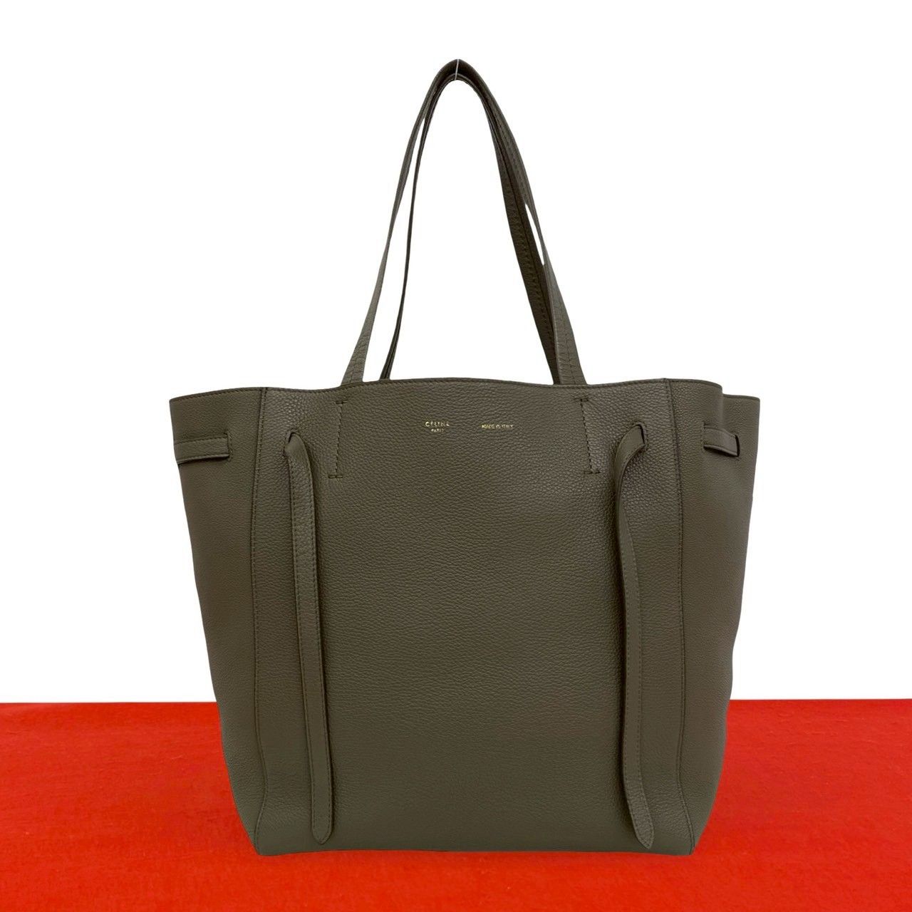 Celine Cabas Phantom Small Leather Tote Business Gray