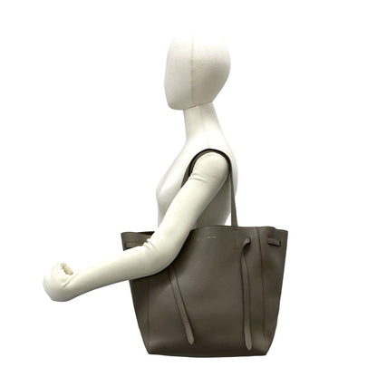 Celine Cabas Phantom Small Leather Tote Business Gray — view 2