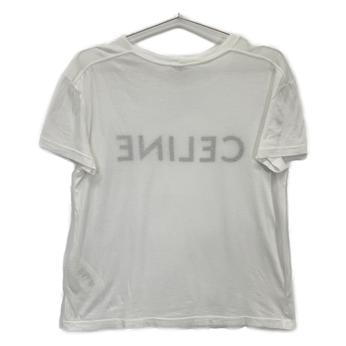 Celine White Logo Print T-Shirt XS — view 2
