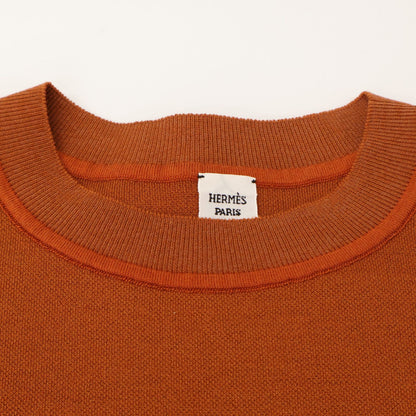 Hermes Silk Blend Short Sleeve Knit Sweater 34 — view 6