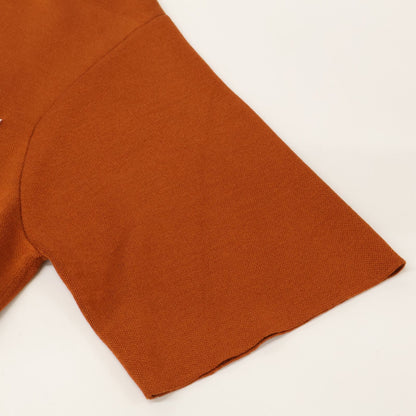 Hermes Silk Blend Short Sleeve Knit Sweater 34 — view 7
