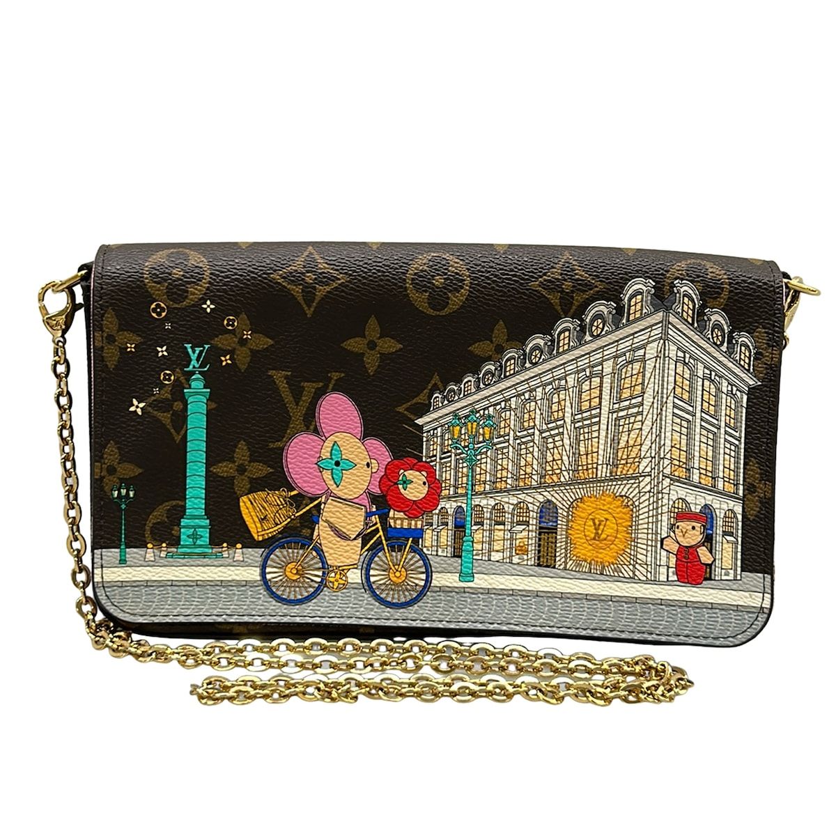Louis Vuitton Wallet Vivienne Pochette Felicity Monogram Dragon Fruit