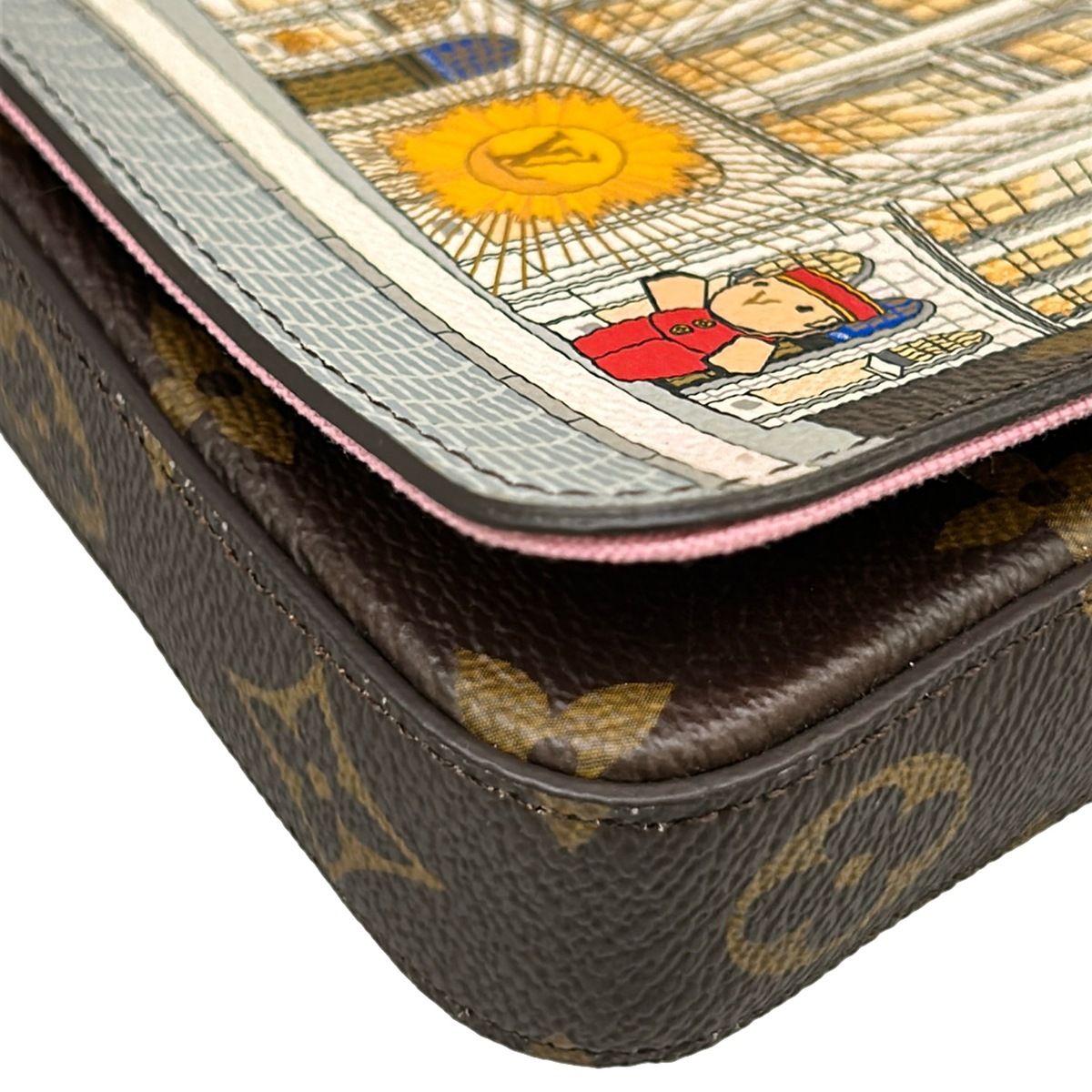 Louis Vuitton Wallet Vivienne Pochette Felicity Monogram Dragon Fruit — view 7