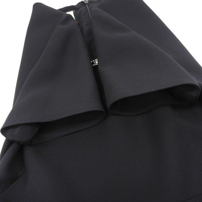 Gucci Logo Silk Blend Wool Dress Black 40 — view 6