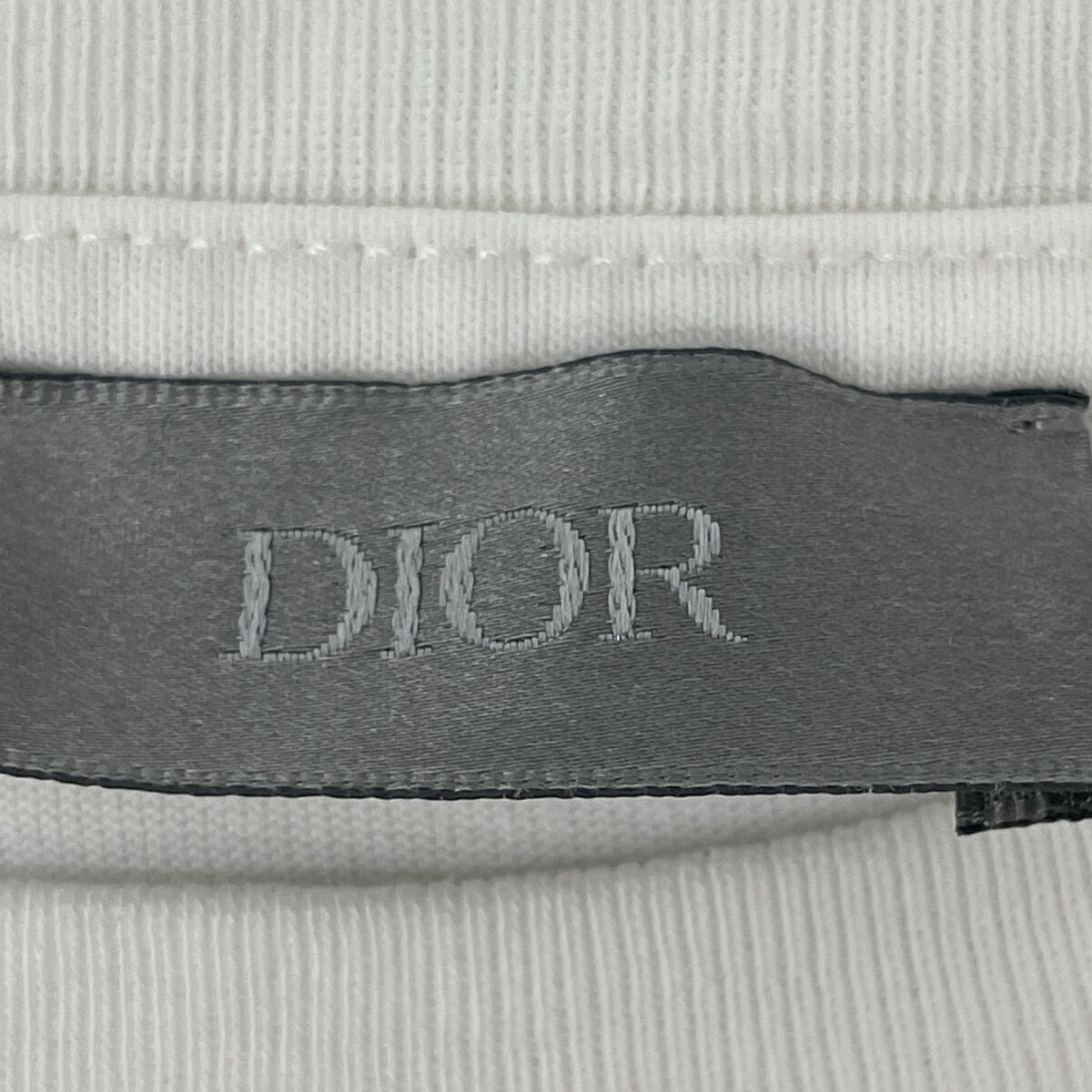 Dior White Pink Logo Short Sleeve T-Shirt — view 3