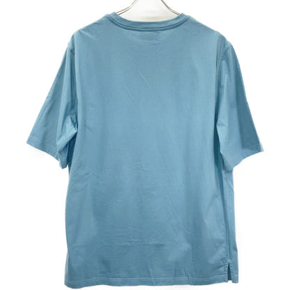 Hermes Blue Chest Embroidery Short Sleeve T-Shirt — view 2