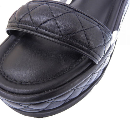 Chanel Metiers D'art Collection Leather CC Logo Quilted Flat Form Velcro — view 3
