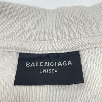 Balenciaga Ivory Vintage Wash Surfer Medium Fit Tee T-Shirt — view 3